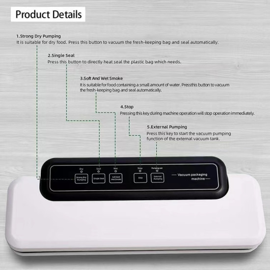 Vacuum Sealer για σακούλες 30cm CH-VS01