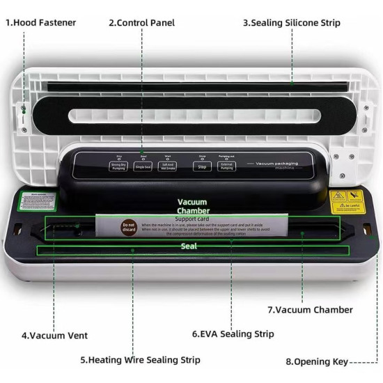 Vacuum Sealer για σακούλες 30cm CH-VS01