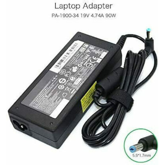 Τροφοδοτικό LITEON PA-1900-34 19V, 4,74 A 90W Plug in 5,5 x 1,7 mm για  laptop ACER 100% ΓΝΗΣΙΟ ΚΑΙΝΟΥΡΙΟ