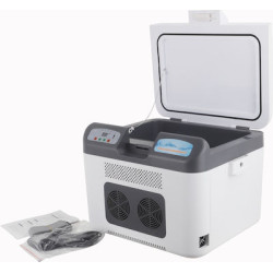 AJL VEHICLE REFRIGERATOR-26L Ψυγειοκαταψύκτης αυτοκινήτου 26 λίτρων 12V DC , 24V DC , 220V AC . Θερμοκρασία θαλάμου από -10 βαθμούς εώς 65℃ βαθμούς ρυθμιζόμενη ψηφιακά .Με οθόνη ένδειξης θερμοκρασίας και έξοδο USB για φόρτιση τηλεφώνων
