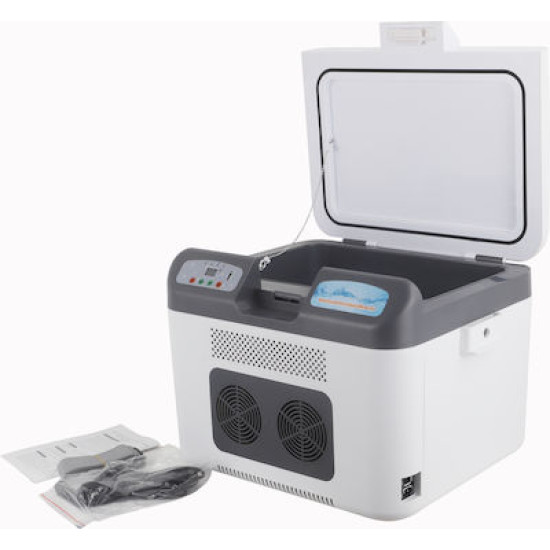 AJL VEHICLE REFRIGERATOR-26L Ψυγειοκαταψύκτης αυτοκινήτου 26 λίτρων 12V DC , 24V DC , 220V AC . Θερμοκρασία θαλάμου από -10 βαθμούς εώς 65℃ βαθμούς ρυθμιζόμενη ψηφιακά .Με οθόνη ένδειξης θερμοκρασίας και έξοδο USB για φόρτιση τηλεφώνων