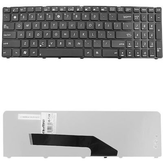 ΠΛΗΚΤΡΟΛΟΓΙΟ ΓΙΑ LAPTOP ASUS K50 K60 K70 US LAYOUT WITH FRAME BLACK NEW
