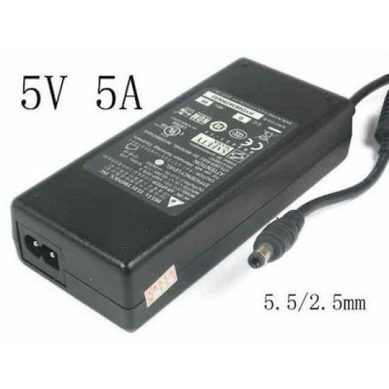 ΤΡΟΦΟΔΟΤΙΚΟ Delta Electronics EADP-25FB  5V 5A, 5.5/2.5mm, 2-Prong, 100% ΓΝΗΣΙΟ ΚΑΙΝΟΥΡΙΟ