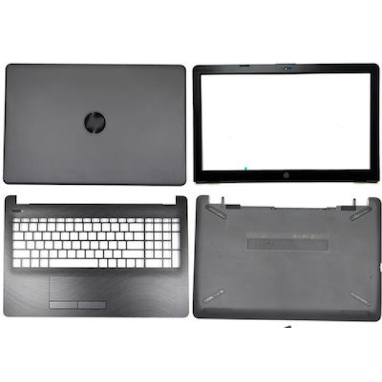 HP 250 G6 όλο το σετ των πλαστικών  ABCD COVERS , 100% γνήσια καινούρια . Χρώμα γκρί