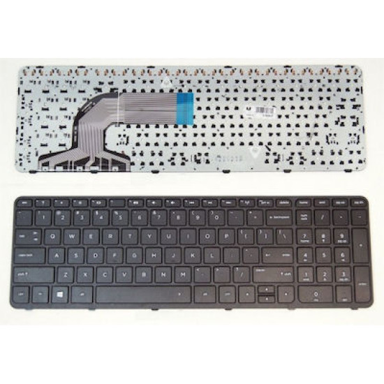 KEYBOARD FOR LAPTOP HP 15-Ε 15-N006 250 G3 255 G3 US LAYOUT WITH FRAME BLACK NEW