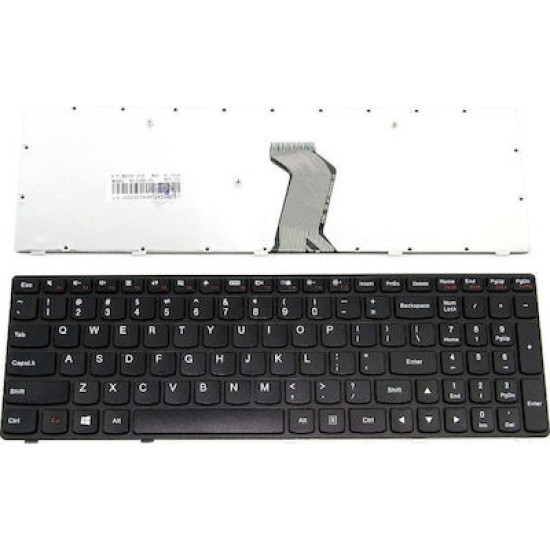ΠΛΗΚΤΡΟΛΟΓΙΟ ΓΙΑ  LAPTOP LENOVO IdeaPad G500 G505 G510 with Frame  US LAYOUT ΜΑΥΡΟ ΚΑΙΝΟΥΡΙΟ