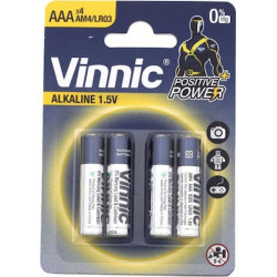 Vinnic Positive Power Αλκαλικές Μπαταρίες AAA 1.5V 4τμχ
