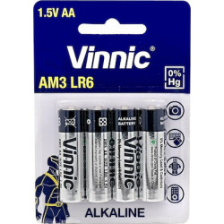 Vinnic Αλκαλικές Μπαταρίες LR6 AA 1.5V 4τμχ