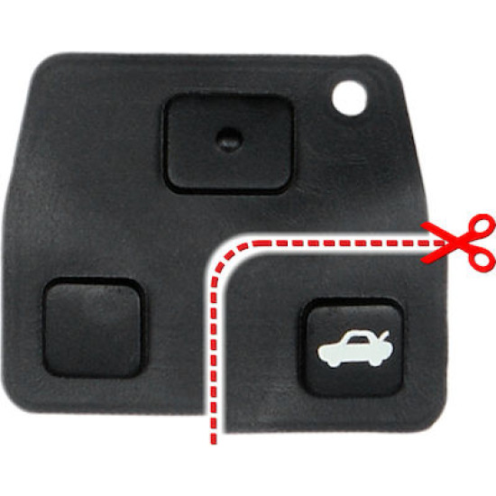 Μεμβράνη πλήκτρων για κλειδιά TOYOTA : AURIS AVENSIS I T22 (97-03) AVENSIS II T25 (03-08) AVENSIS VERSO AVALON CELICA VII COROLLA IX E12 (01-07) COROLLA VERSO HILUX LAND CRUISER PREVIA II (00-05) PRIUS I XW10, XW11 (97-03) RAV4 II (00-05) SIENNA TUNDRA VE