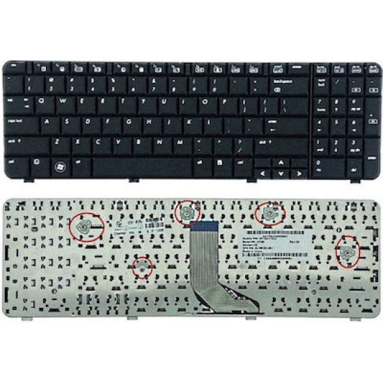 ΠΛΗΚΤΡΟΛΟΓΙΟ ΓΙΑ LAPTOP HP CQ61 G61 G61-415SA G61-405EL 532818-031 AE0P6E00010 US LAYOUT BLACK NEW