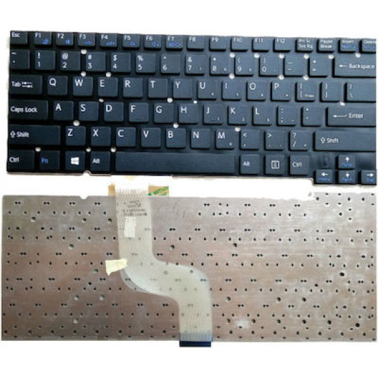 ΠΛΗΚΤΡΟΛΟΓΙΟ ΓΙΑ ΦΟΡΗΤΟ ΥΠΟΛΟΓΙΣΤΗ SONY VAIO SVT13 SVT14 US LAYOUT ΧΩΡΙΣ FRAME ΜΑΥΡΟ ΚΑΙΝΟΥΡΙΟ