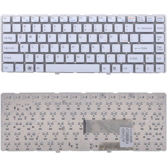 ΠΛΗΚΤΡΟΛΟΓΙΟ ΓΙΑ ΦΟΡΗΤΟ ΥΠΟΛΟΓΙΣΤΗ SONY VAIO VGN-NW VGN-NW21MF VGN-NW21SF US LAYOUT ΧΩΡΙΣ FRAME ΑΣΠΡΟ ΚΑΙΝΟΥΡΙΟ